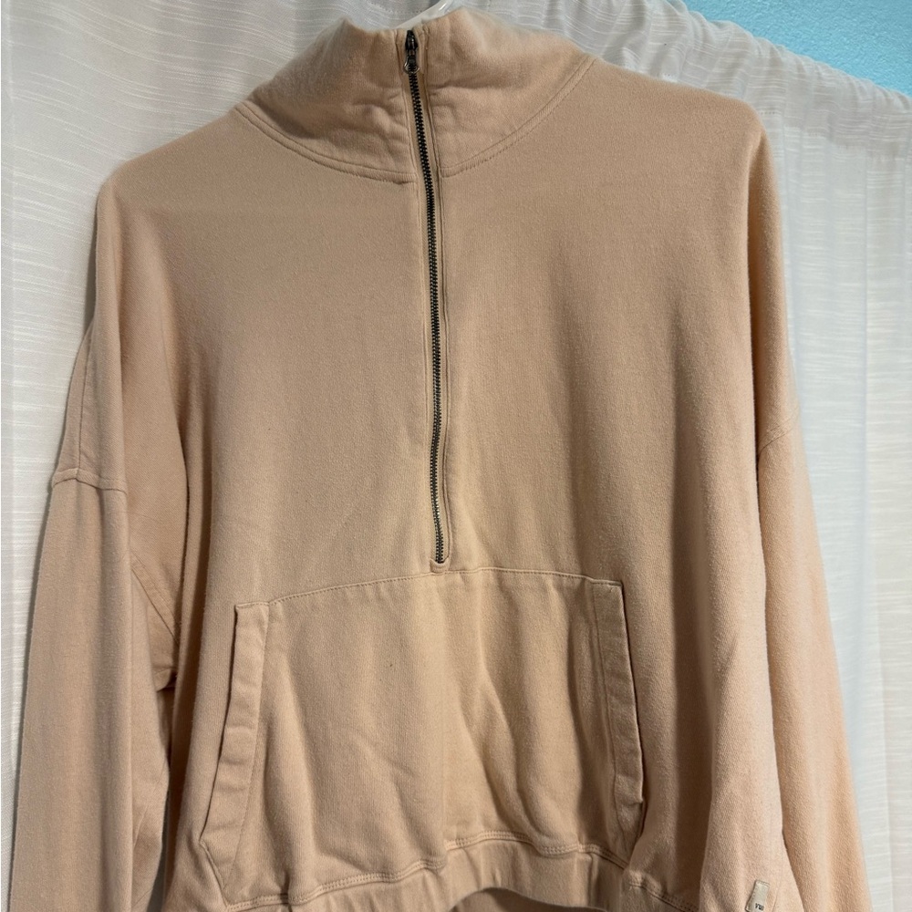 Vuori Light Pink Half Zip Sweatshirt